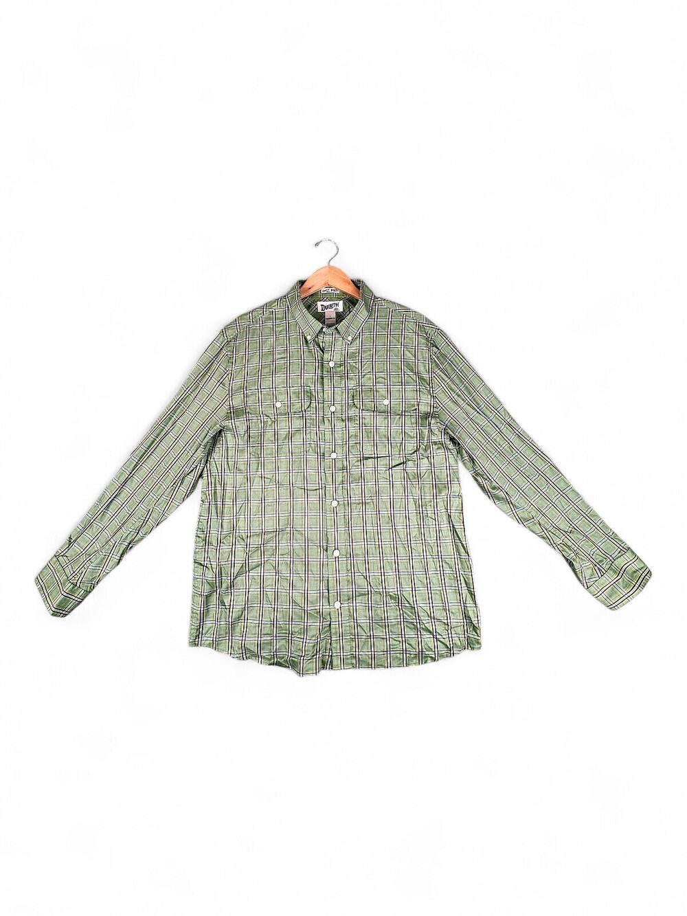 Duluth Trading Co Men's Plaid Button-Down Shirt L